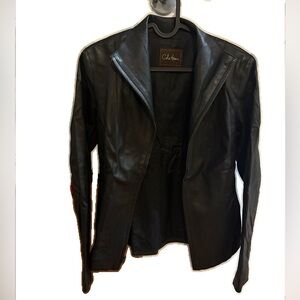 Cole Haan Women's Black Leather Jacket